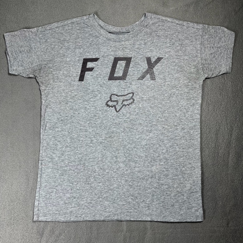 Fox Racing Graphic Tee Born From Dirt Logo Short Sleeve‎ T-Shirt XS Racing gray
